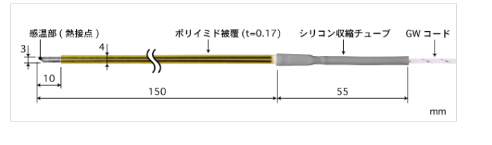 安立溫度計探頭ST-13E-015-GW1-ANP膠帶式多用途溫度傳感器