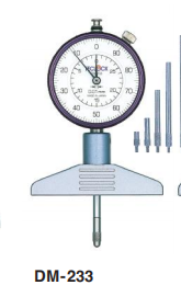 日本得樂TECLOCK針盤式深度計DM-233帶表深度規(guī)