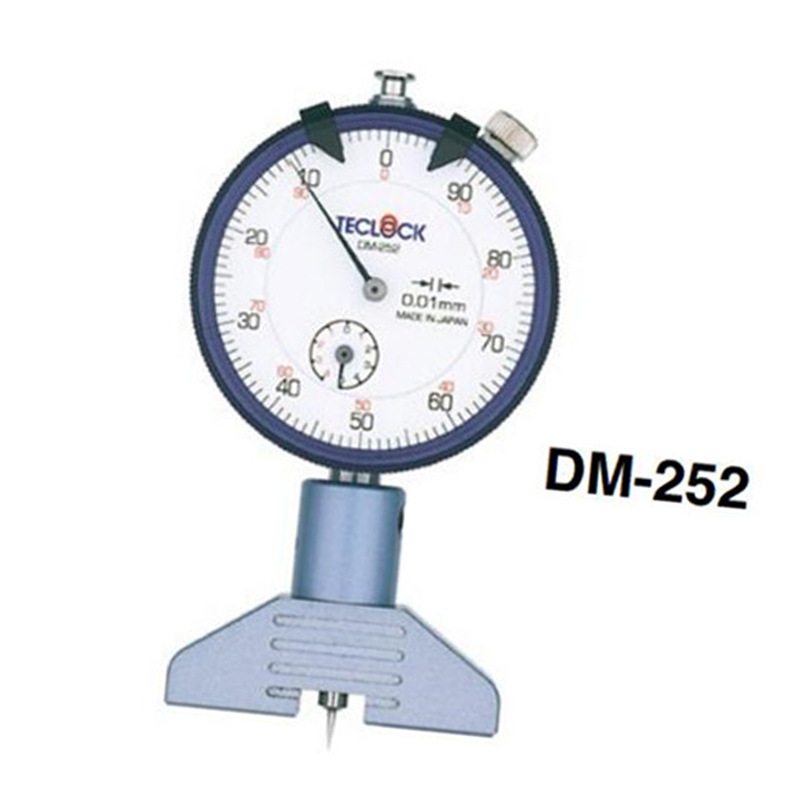 日本原裝得樂(lè)TECLOCK指針式深度計(jì)DM-252針盤式深度計(jì)