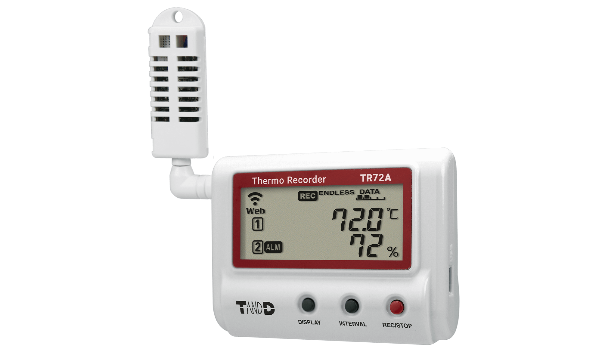 日本進口TANND溫濕度記錄儀TR72A支持藍牙 