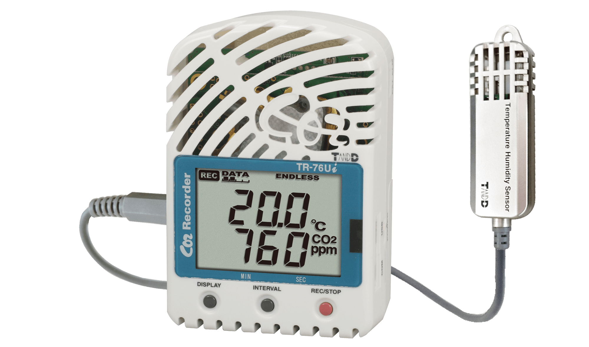 日本tandd進口帶高精度溫度和濕度傳感器的TR-76Ui-S